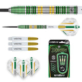 Xenon Steel Tip Darts contents image displaying everything included inside the package