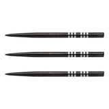 Winmau Black and Silver Grooved Grip Replacement Dart Points