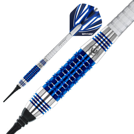 Andy Fordham Blue Titanium Nitride 90% Tungsten Soft Tip Darts by Winmau