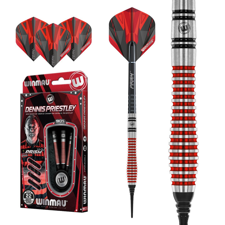 Dennis Priestley Special Edition 90% Tungsten Soft Tip Darts by Winmau