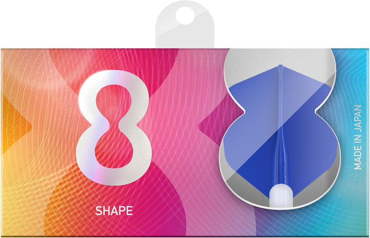 8 Blue No6 Shape Dart Flights