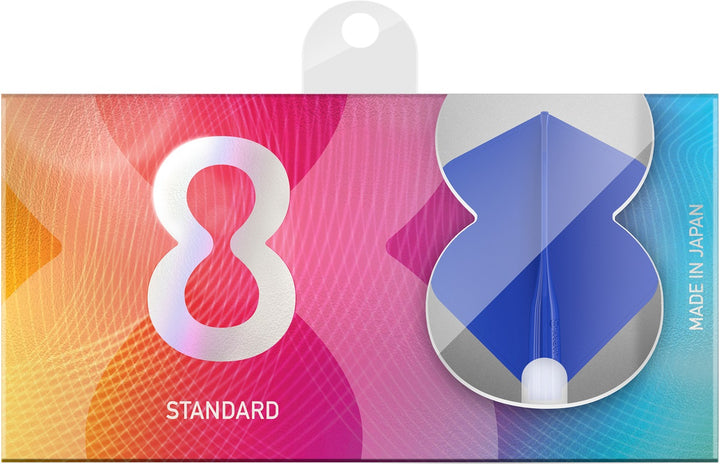 8 Blue No2 Standard Dart Flights