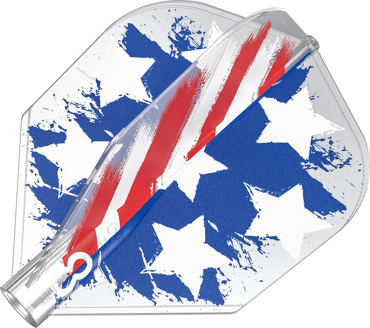 No6 Shape Dart Flights USA Flag Print by Target