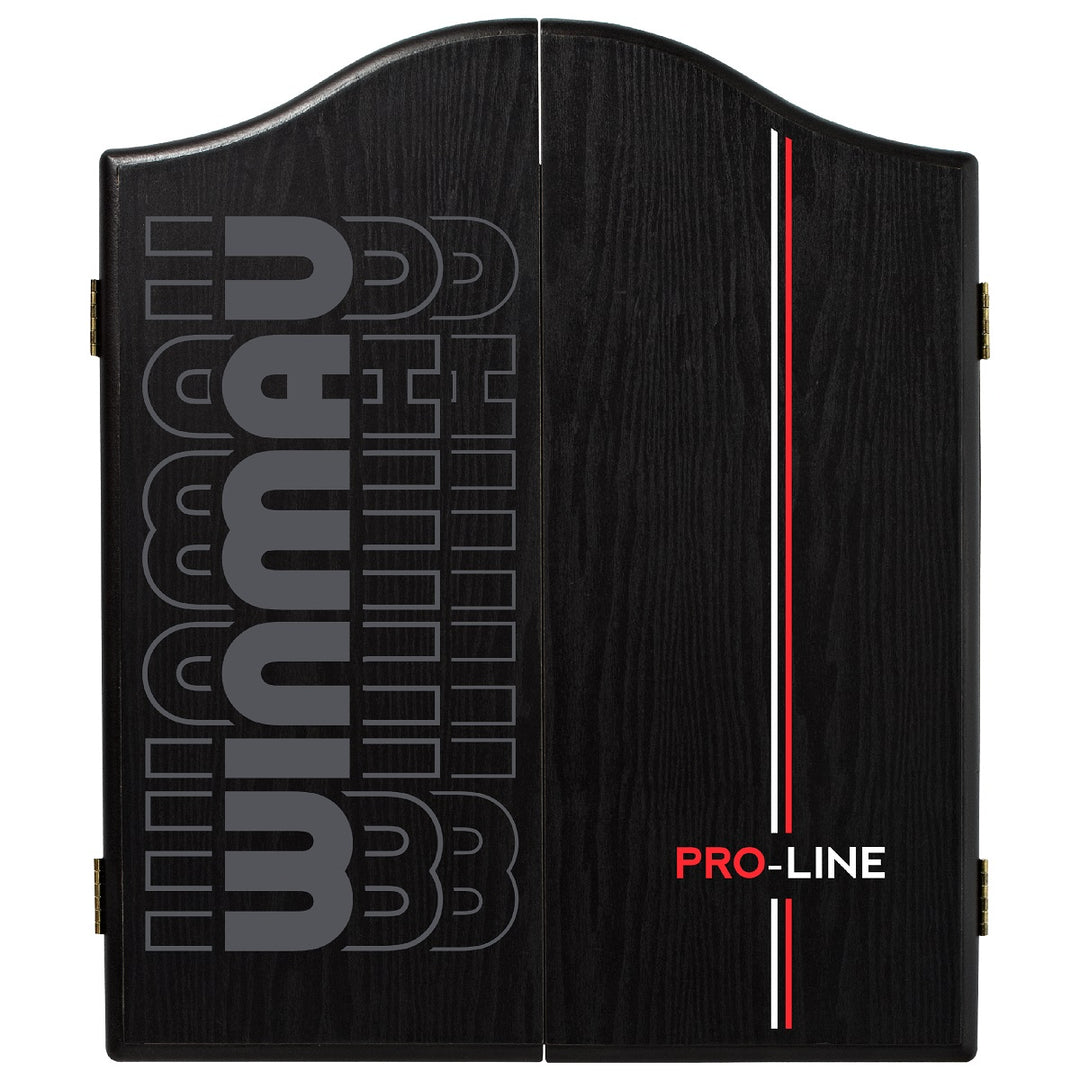 Winmau Pro-Line Dartboard Cabinet - Black Finish
