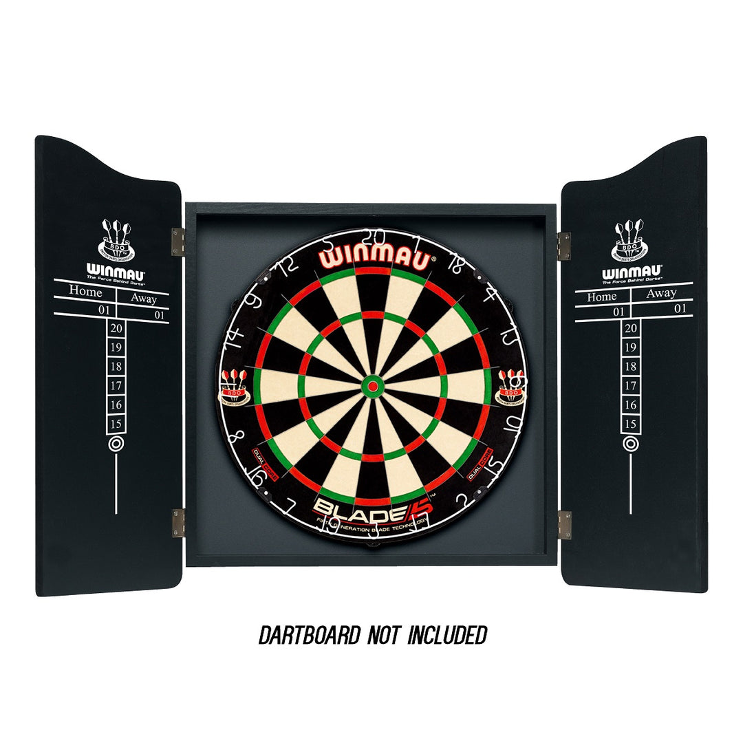 Winmau Pro-Line Dartboard Cabinet - Black Finish