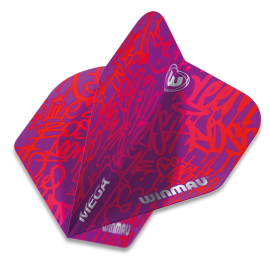 Flights De Fléchettes Winmau MEGA 75 - Pack Multicolore, épaisseur 75 Microns