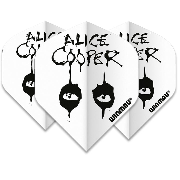 Winmau Rock Legends Dart Flights - Alice Cooper White