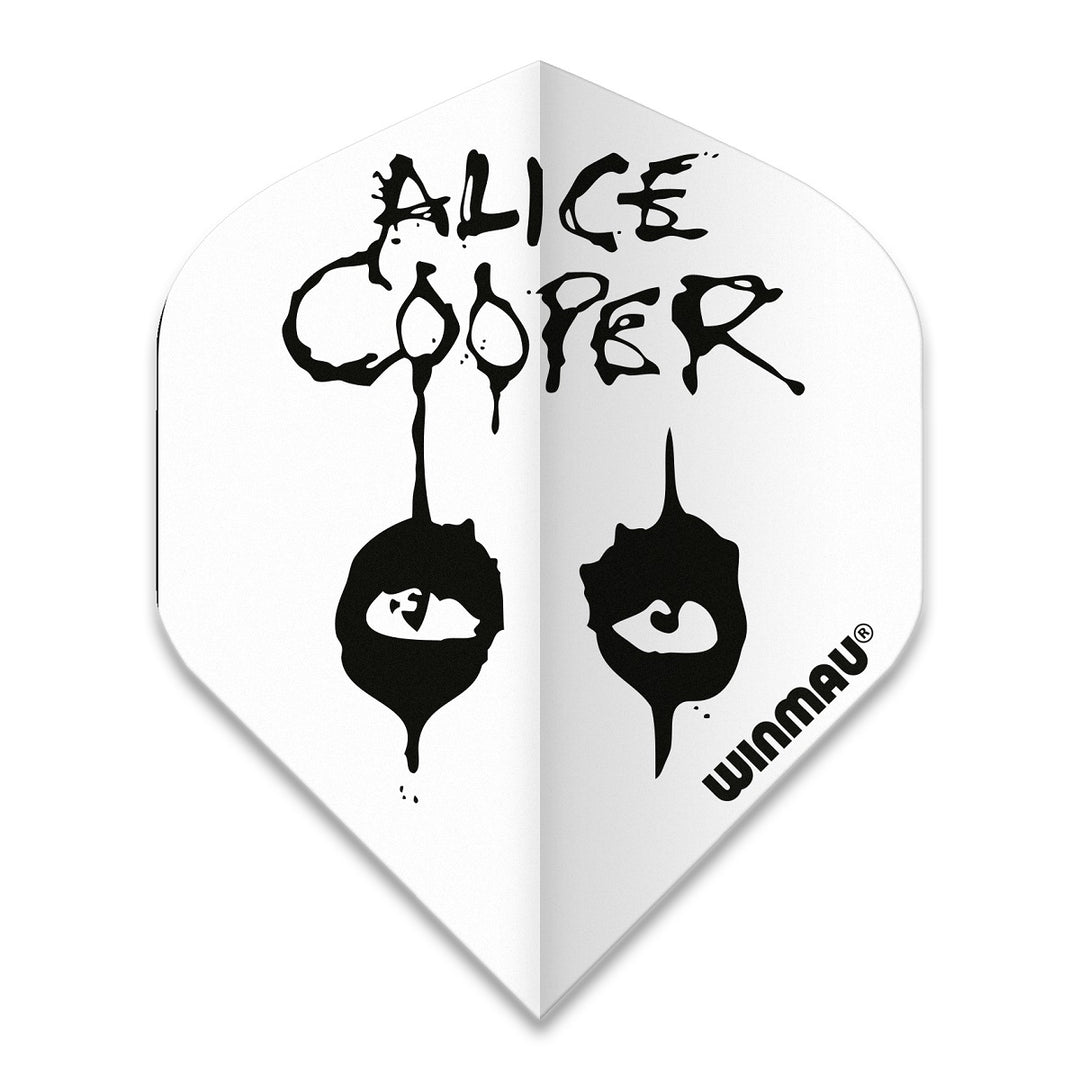 Winmau Rock Legends Dart Flights - Alice Cooper White