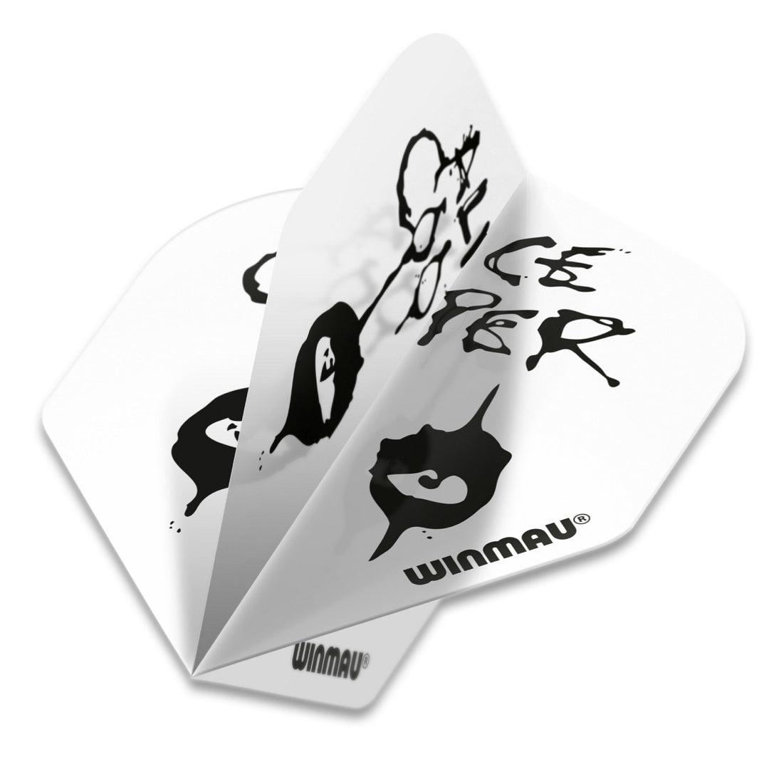 Winmau Rock Legends Dart Flights - Alice Cooper White