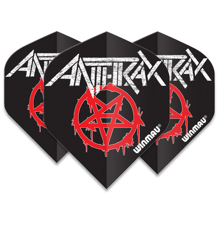 Winmau Rock Legends Dart Flights - Anthrax Logo