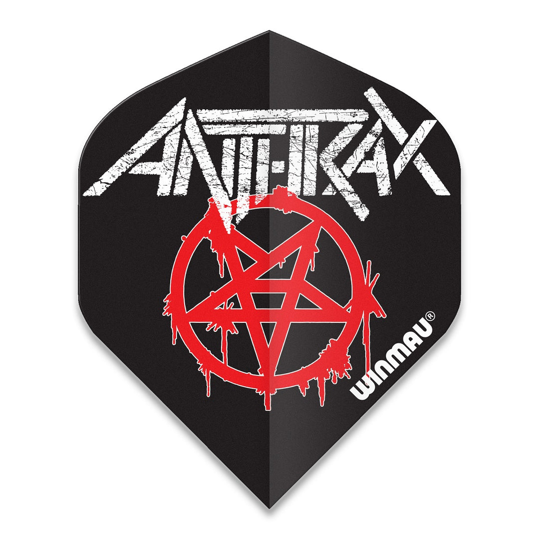 Winmau Rock Legends Dart Flights - Anthrax Logo