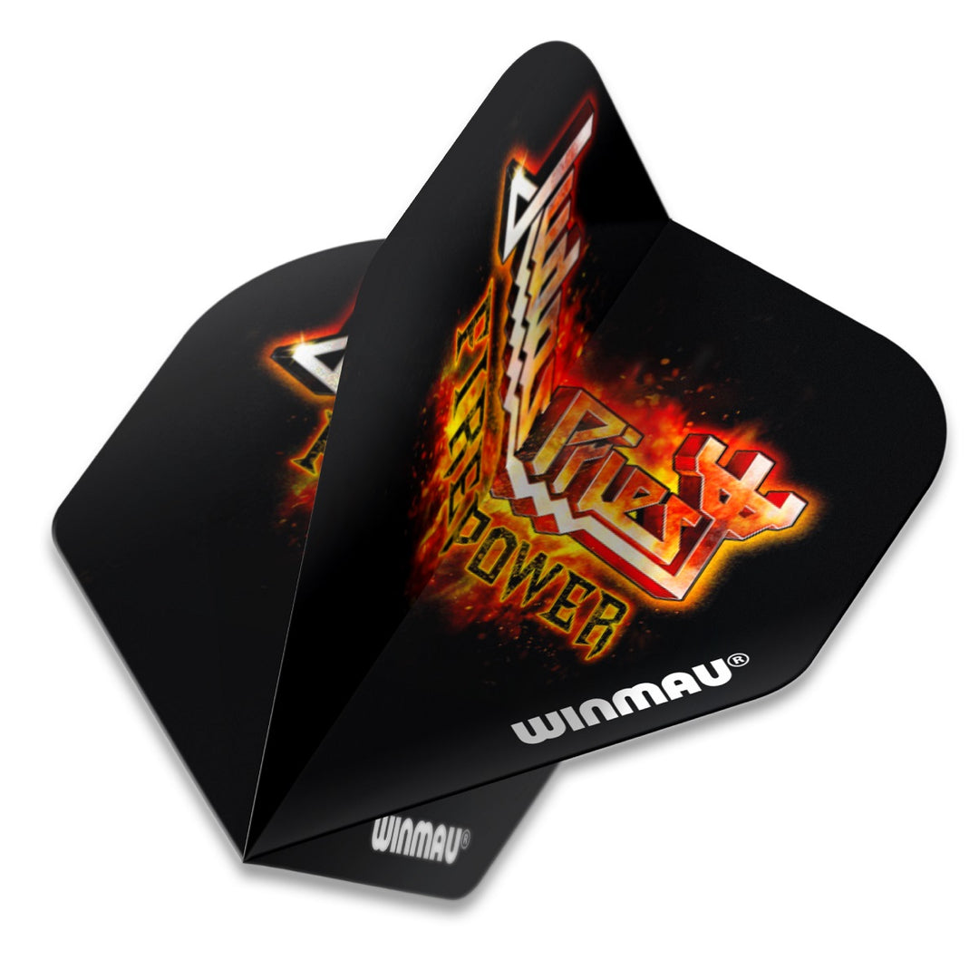 Winmau Rock Legends Dart Flights - Judas Priest Flaming Logo