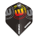 Winmau Rhino Extra Thick Standard Black, Grey, Red & Yellow Dart Flights