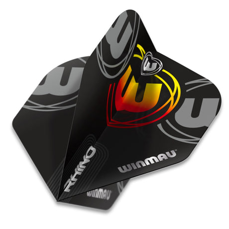 Winmau Rhino Extra Thick Standard Black, Grey, Red & Yellow Dart Flights