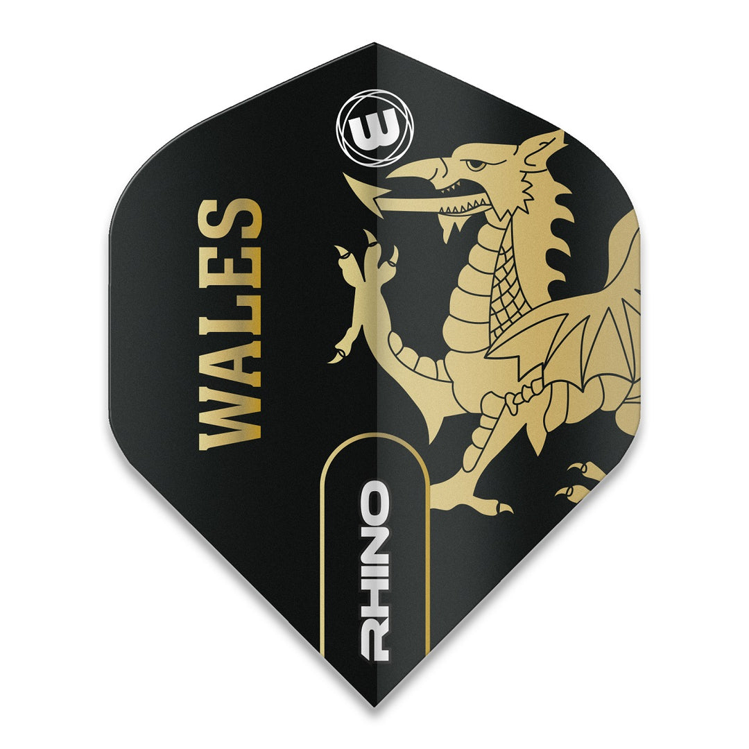 Winmau Rhino Extra Thick Standard Welsh / Wales Dart Flights 100 Micron 6905-201