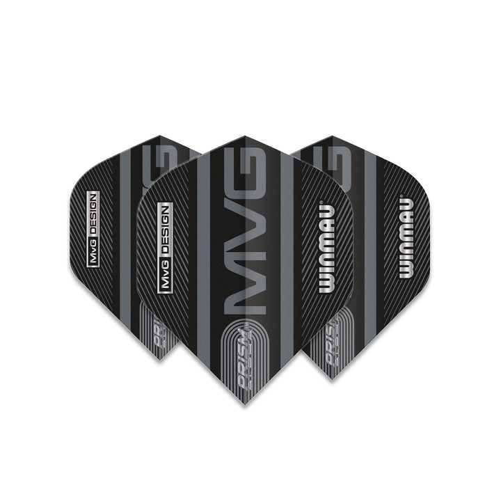 Winmau Prism Alpha Michael van Gerwen MvG Extra Thick Black Dart Flights