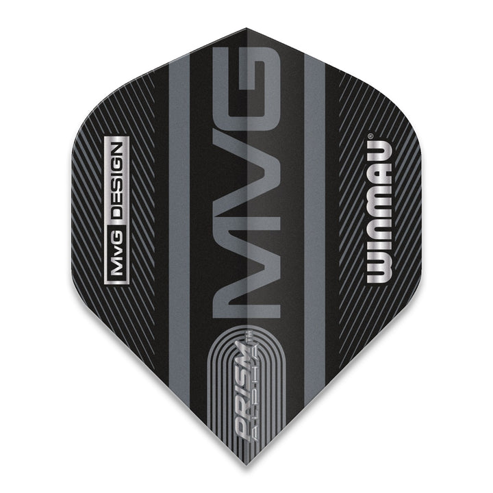 Winmau Prism Alpha Michael van Gerwen MvG Extra Thick Black Dart Flights