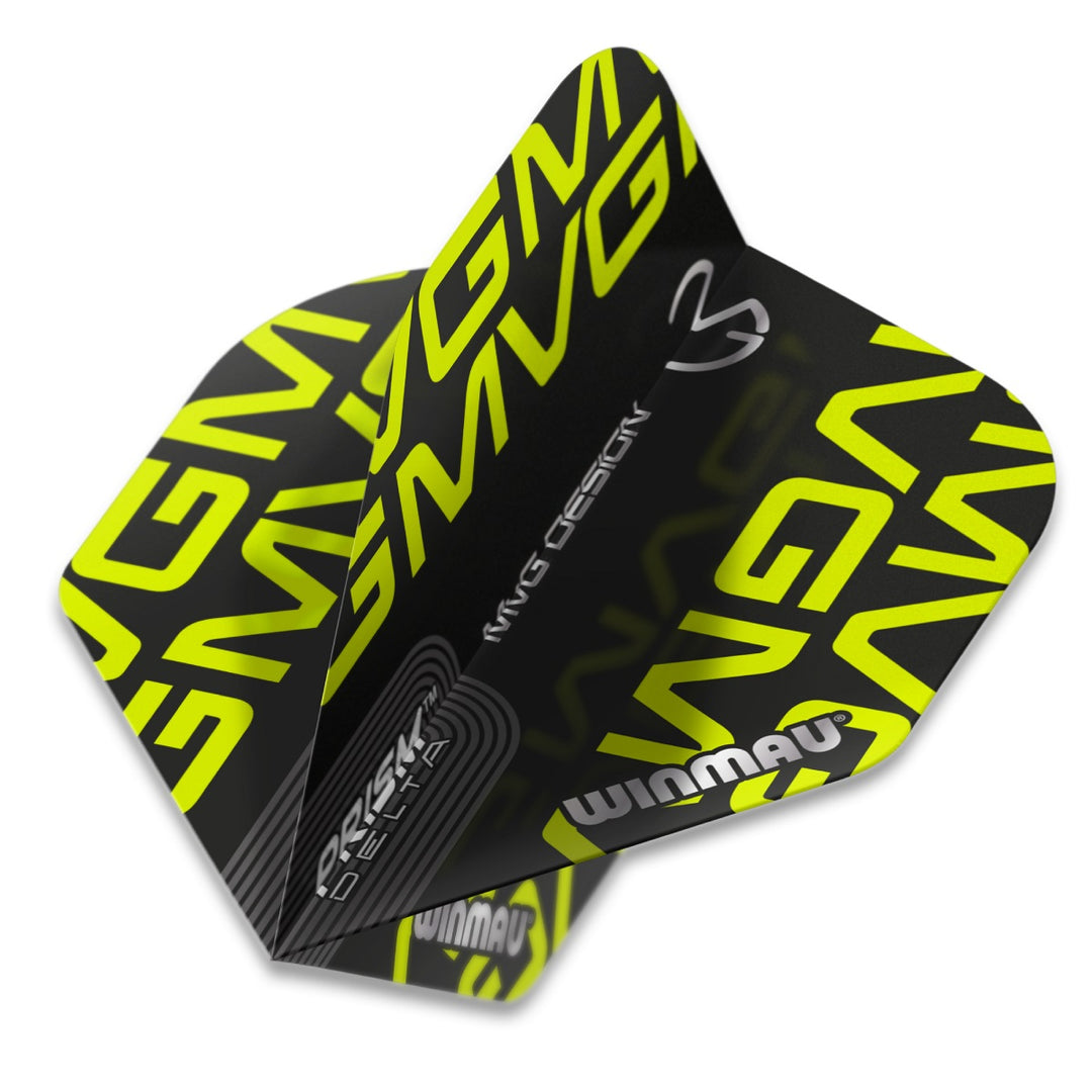 Winmau Prism Alpha Michael van Gerwen MvG Extra Thick Black Green Dart Flights