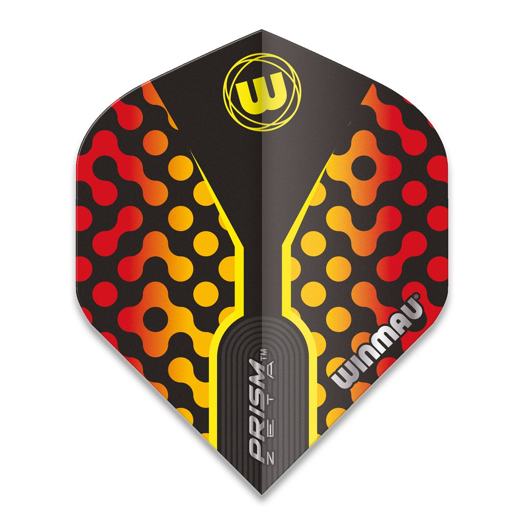 Winmau Prism Zeta Standard Yellow Red Dart Flights