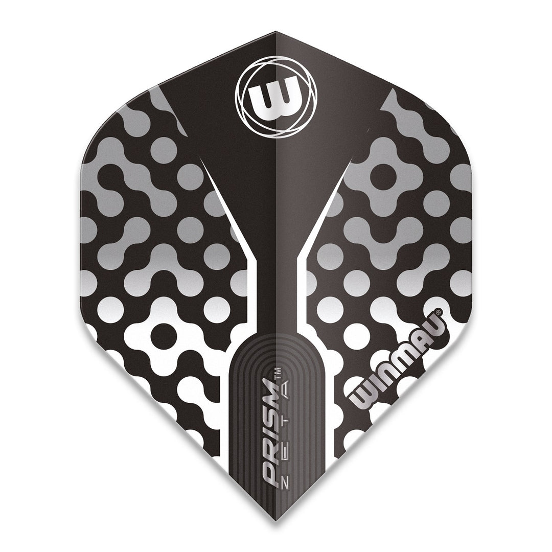 Winmau Prism Zeta Standard Black White Dart Flights