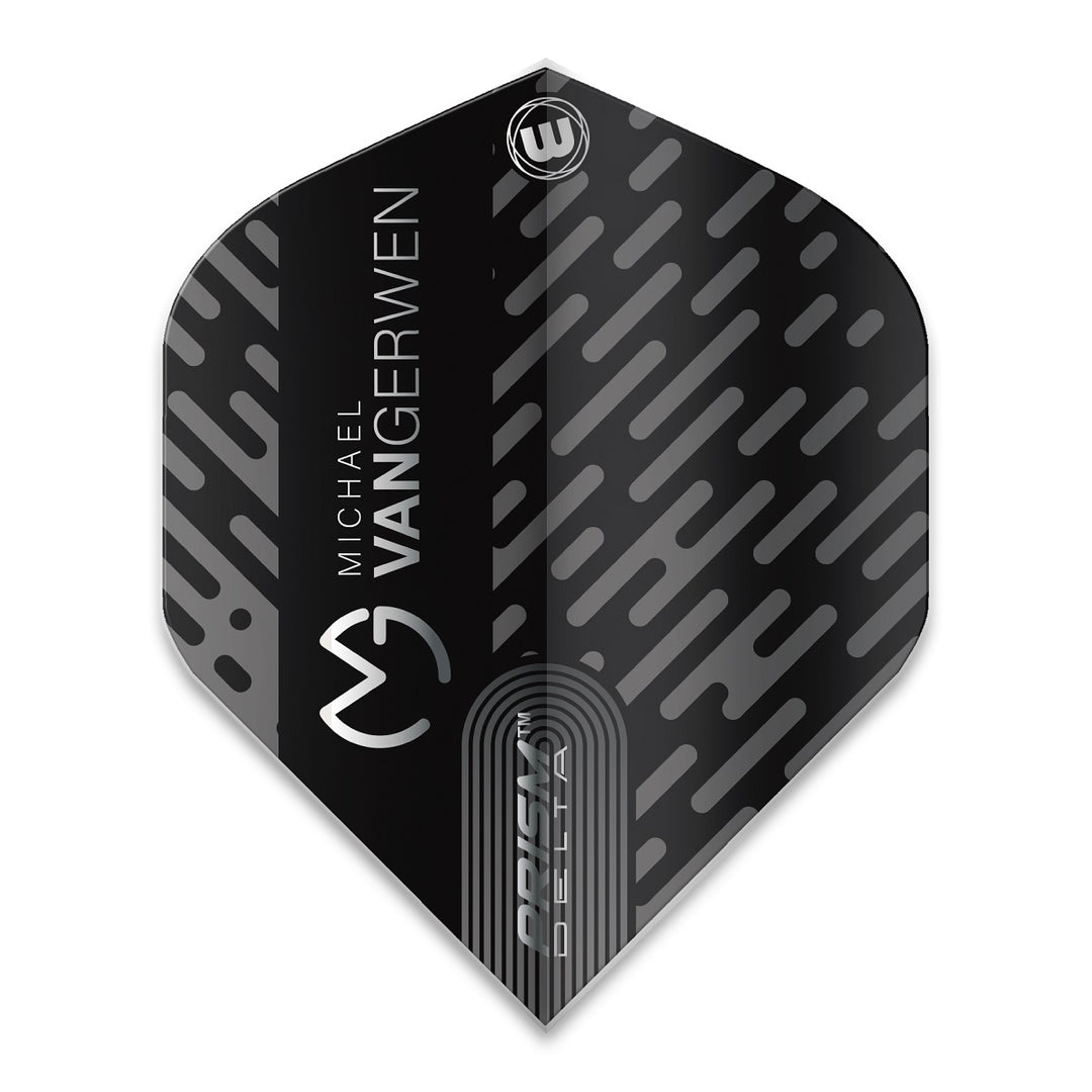 Winmau Prism Delta MVG Standard Dart Flights 100 Micron Black 6915-215