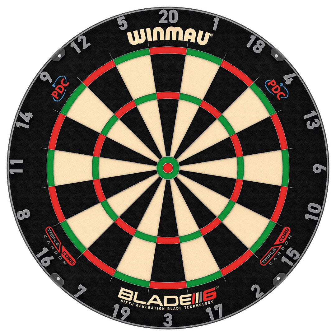 Blade 6 Carbon Triple Core Dartboard by Winmau