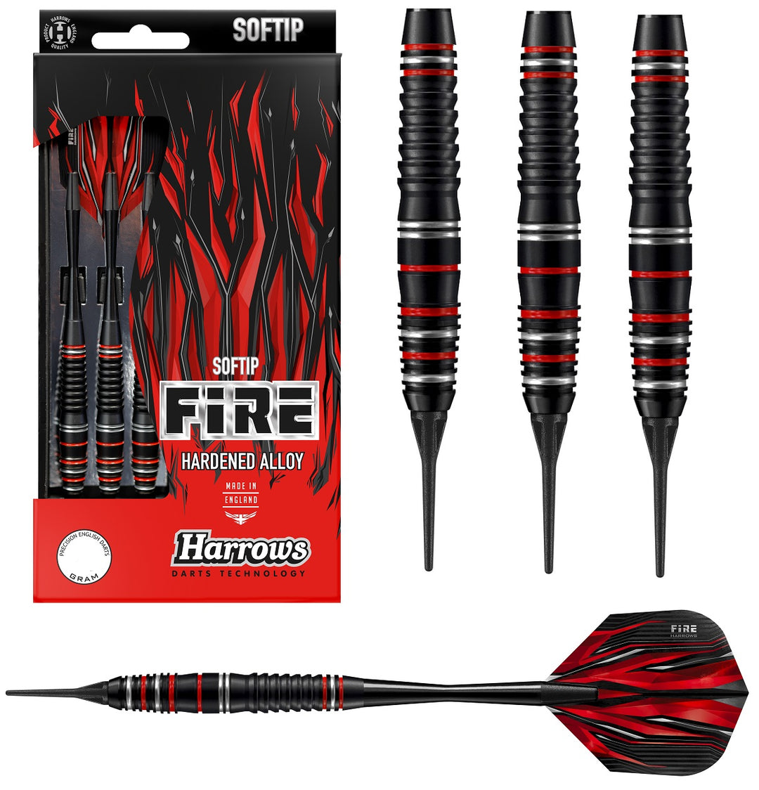 Fire High Grade Alloy Soft Tip Darts by Harrows