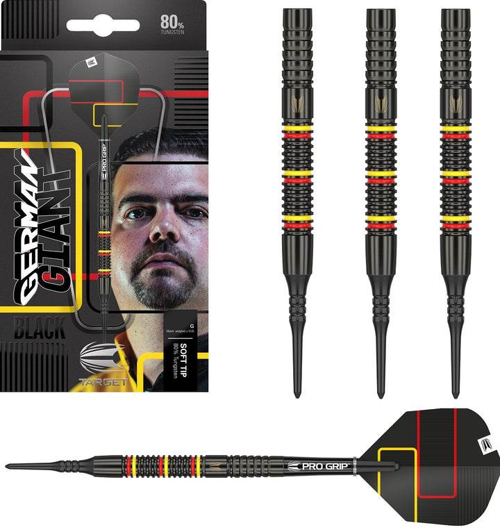 Gabriel Clemens Black 80% Tungsten Soft Tip Darts by Target