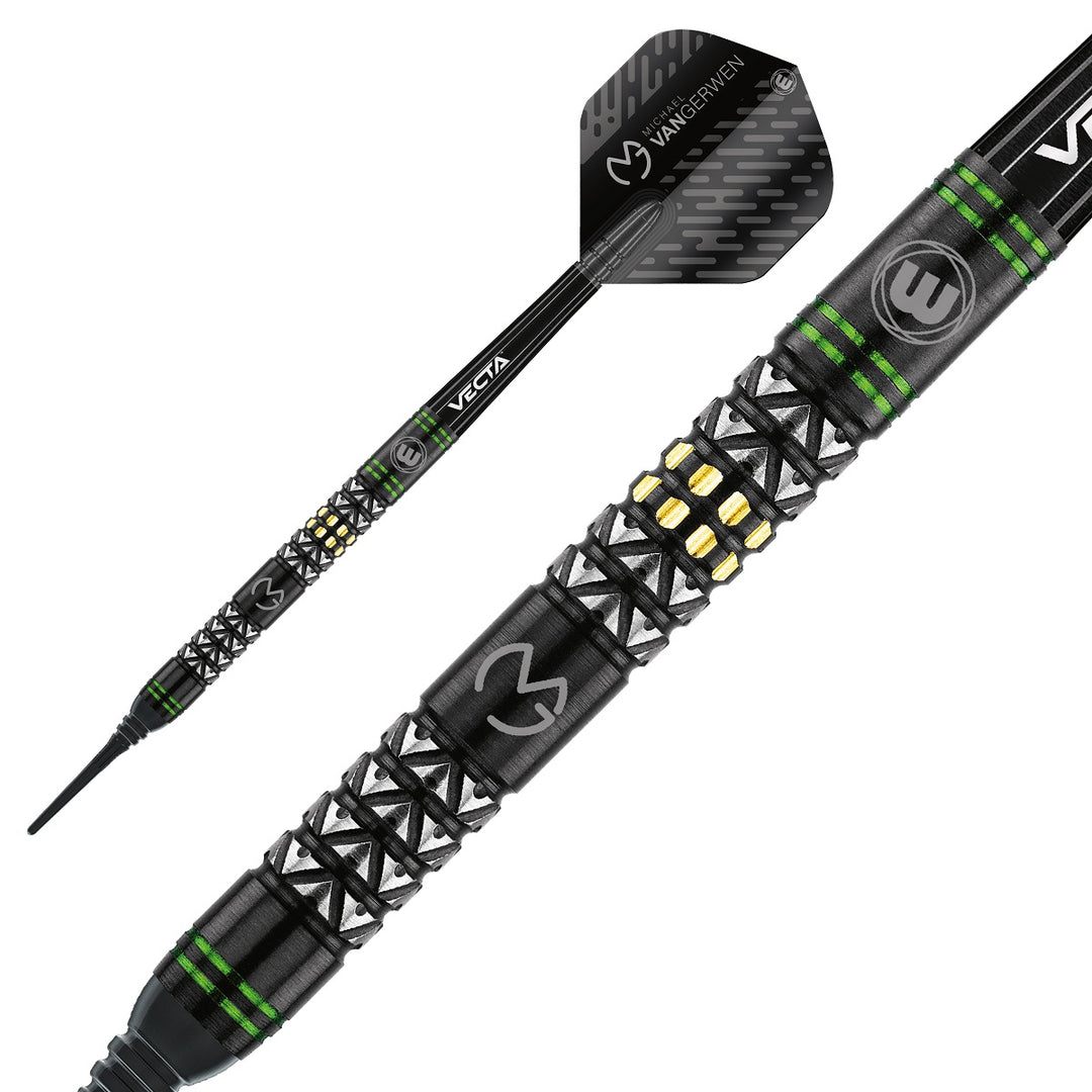 Michael Van Gerwen MVG Vantage 90% Tungsten Soft Tip Darts by Winmau