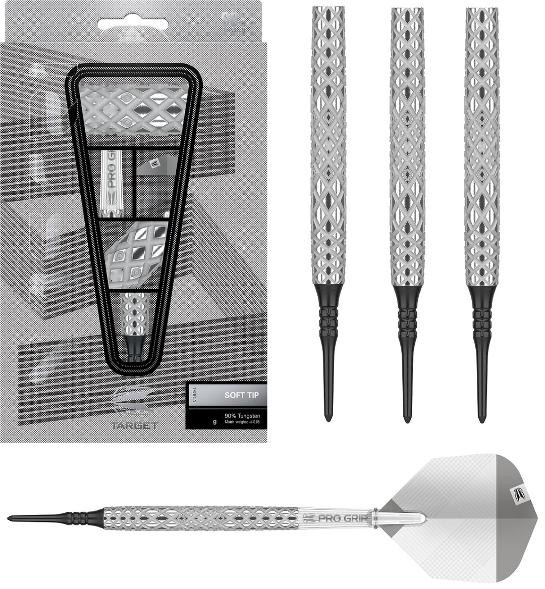 Nastri 10 90% Tungsten Soft Tip Darts by Target