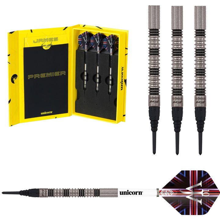 James Wade Premier Tungsten Soft Tip Darts by Unicorn