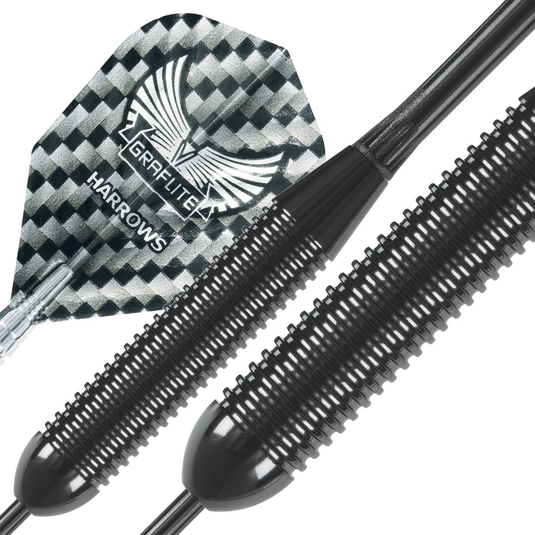 Harrows Black Arrow Brass Ringed Steel Tip Darts