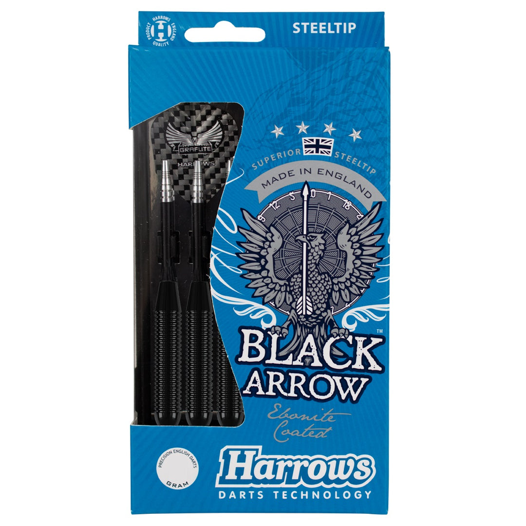 Harrows Black Arrow Brass Ringed Steel Tip Darts