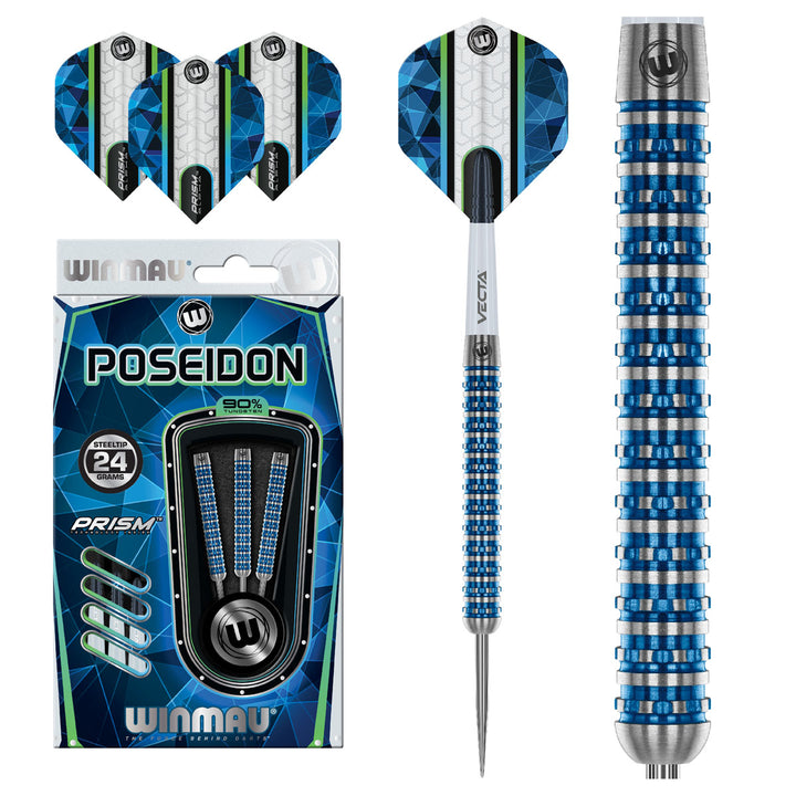 Poseidon 90% Tungsten Steel Tip Darts by Winmau