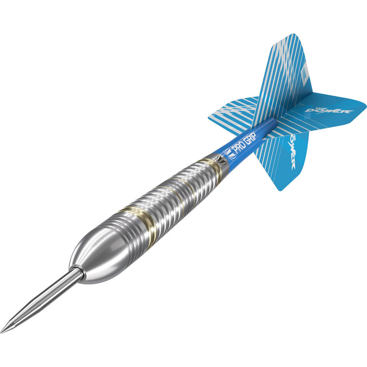 Phil Taylor Brass Radial Grooves Steel Tip Darts by Target