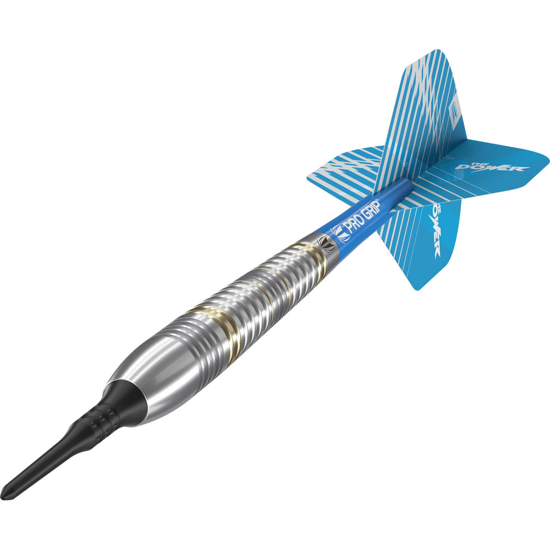 Phil Taylor Brass Radial Grooves Soft Tip Darts by Target