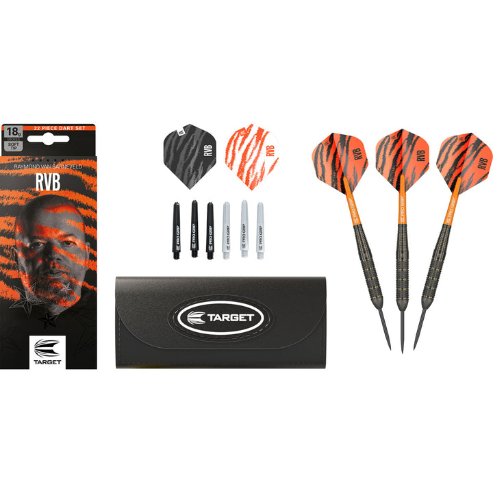 Raymond Van Barneveld RVB Brass Steel Tip Darts by Target