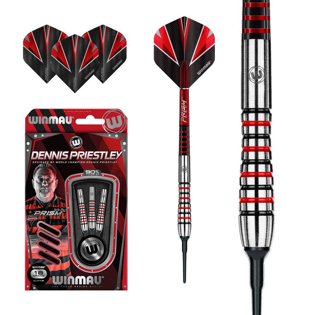 Dennis Priestley Tungsten Soft Tip Darts by Winmau