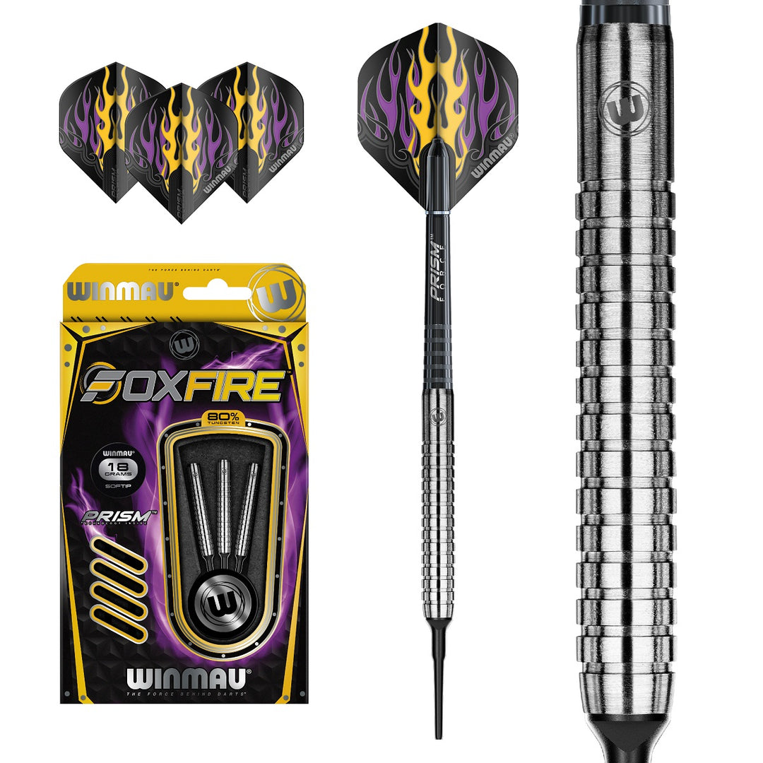 Winmau Foxfire 80% Tungsten Soft Tip Darts