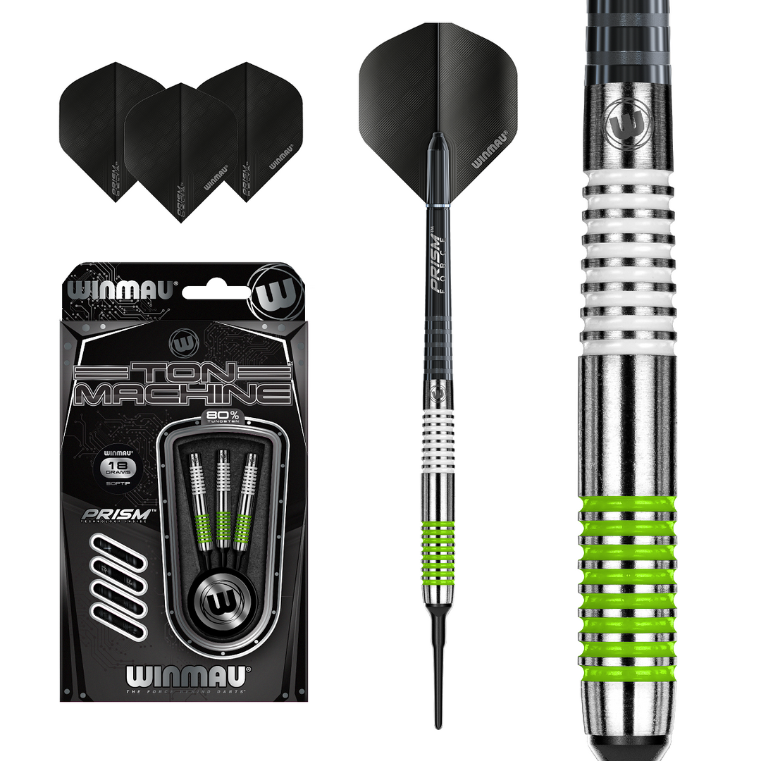 Ton Machine 80% Tungsten Soft Tip Darts by Winmau - 2059