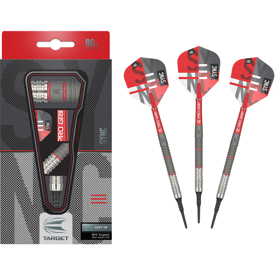 Sync 11 80% Tungsten Soft Tip Darts by Target