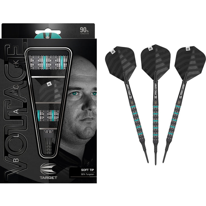 Rob Cross Black Edition 90% Tungsten Soft Tip Darts by Target