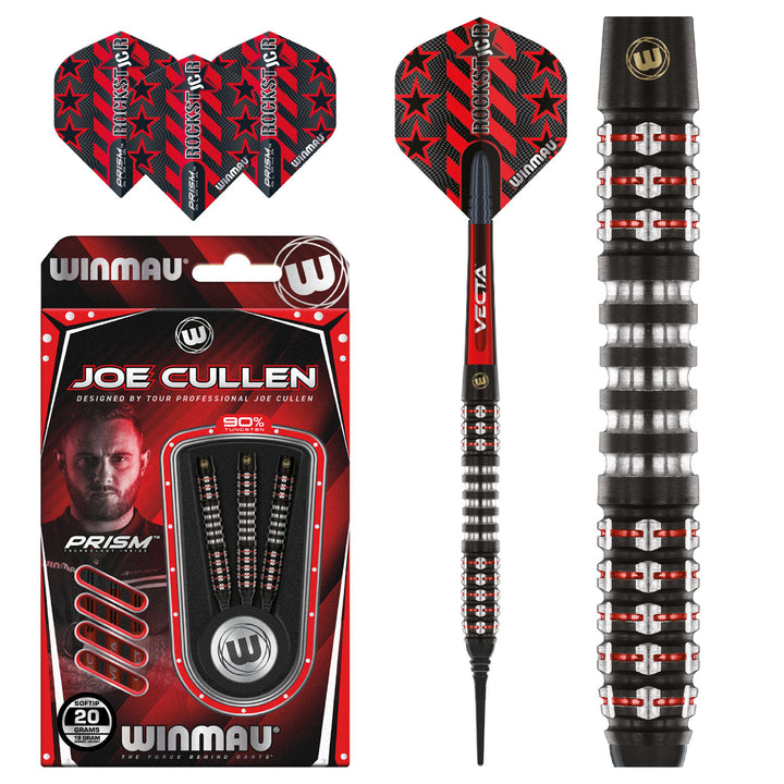 Joe Cullen Ignition Series 90% Tungsten Soft Tip Darts by Winmau