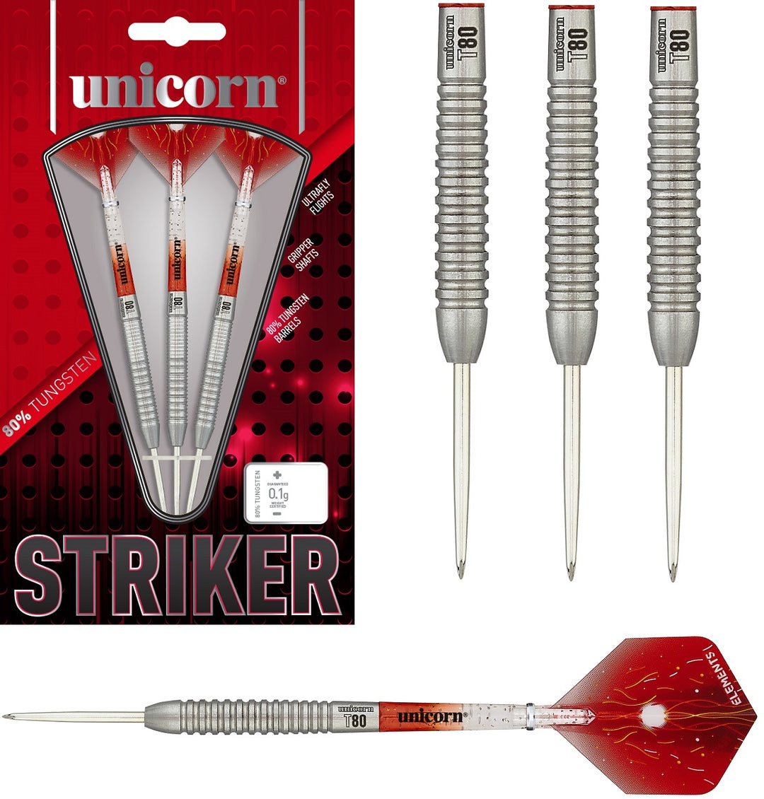 Unicorn Striker Type 5 80% Tungsten Steel Tip Darts