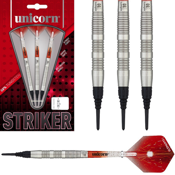 Unicorn Striker Type 3 80% Tungsten Soft Tip Darts – Double Top Darts