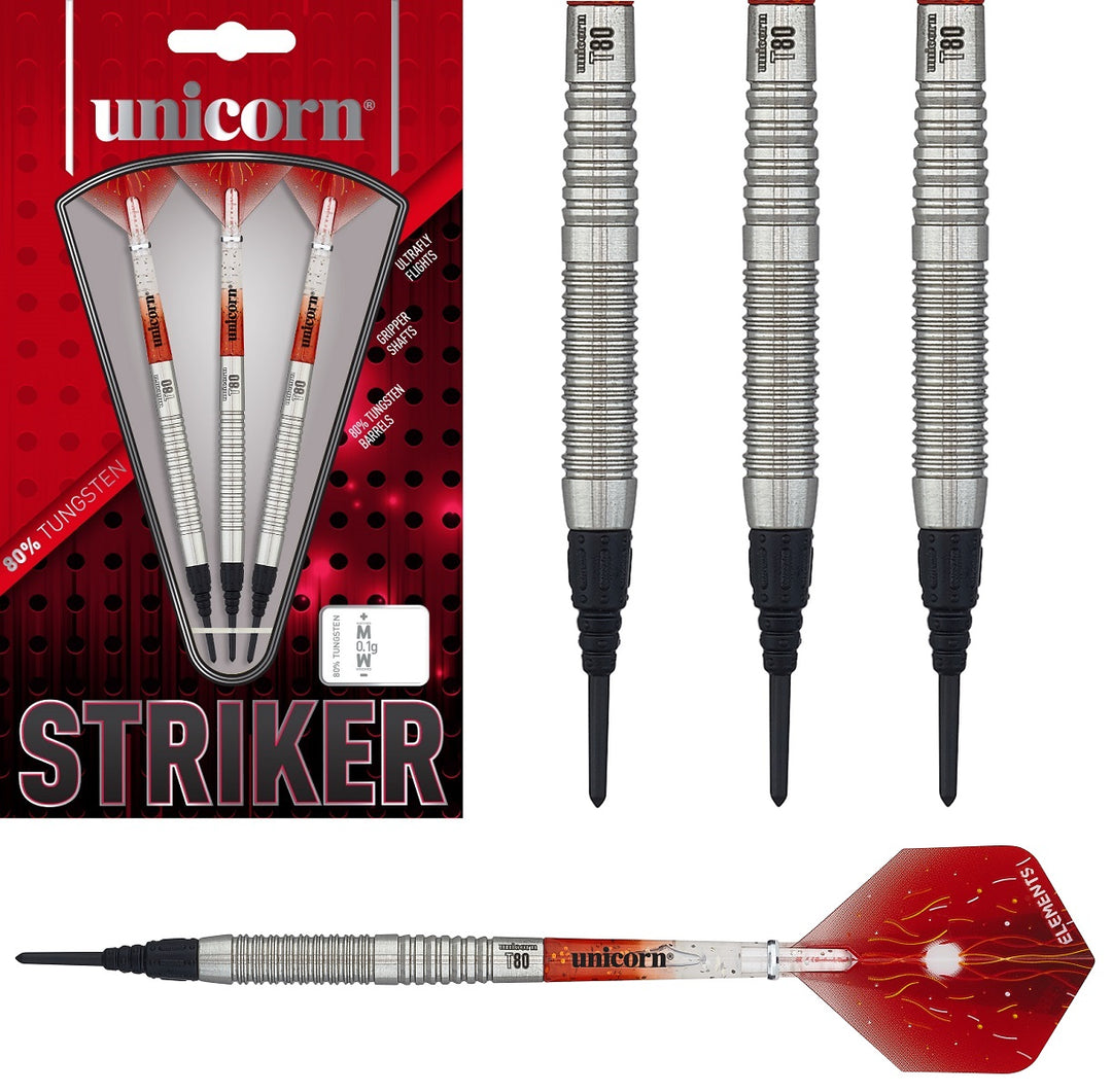 Unicorn Striker Type 6 80% Tungsten Soft Tip Darts