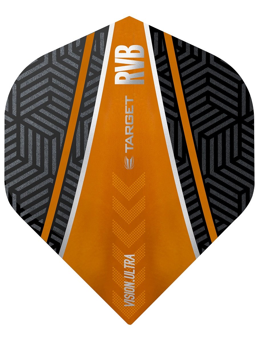 Raymond van Barneveld Ultra Vision No2 Black and Orange Curve Dart Flights