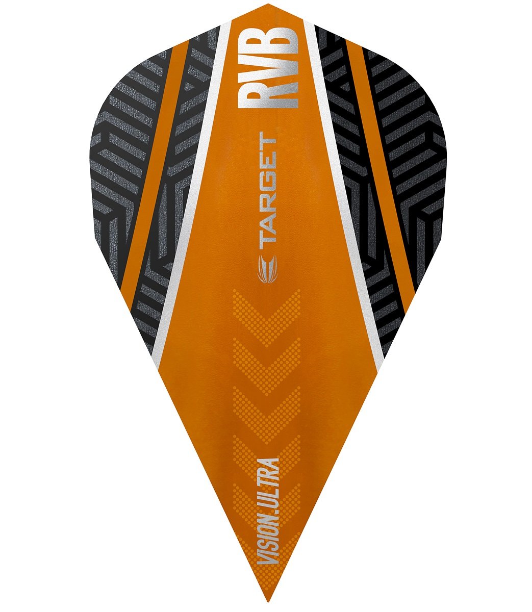 Raymond van Barneveld Ultra Vision Vapor Black and Orange Curve Dart Flights