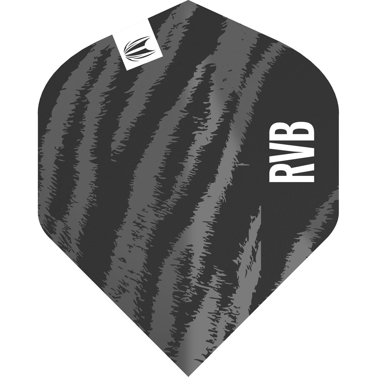 Raymond Van Barneveld RVB Brass Pro.Ultra No2 Black Dart Flights  by Target
