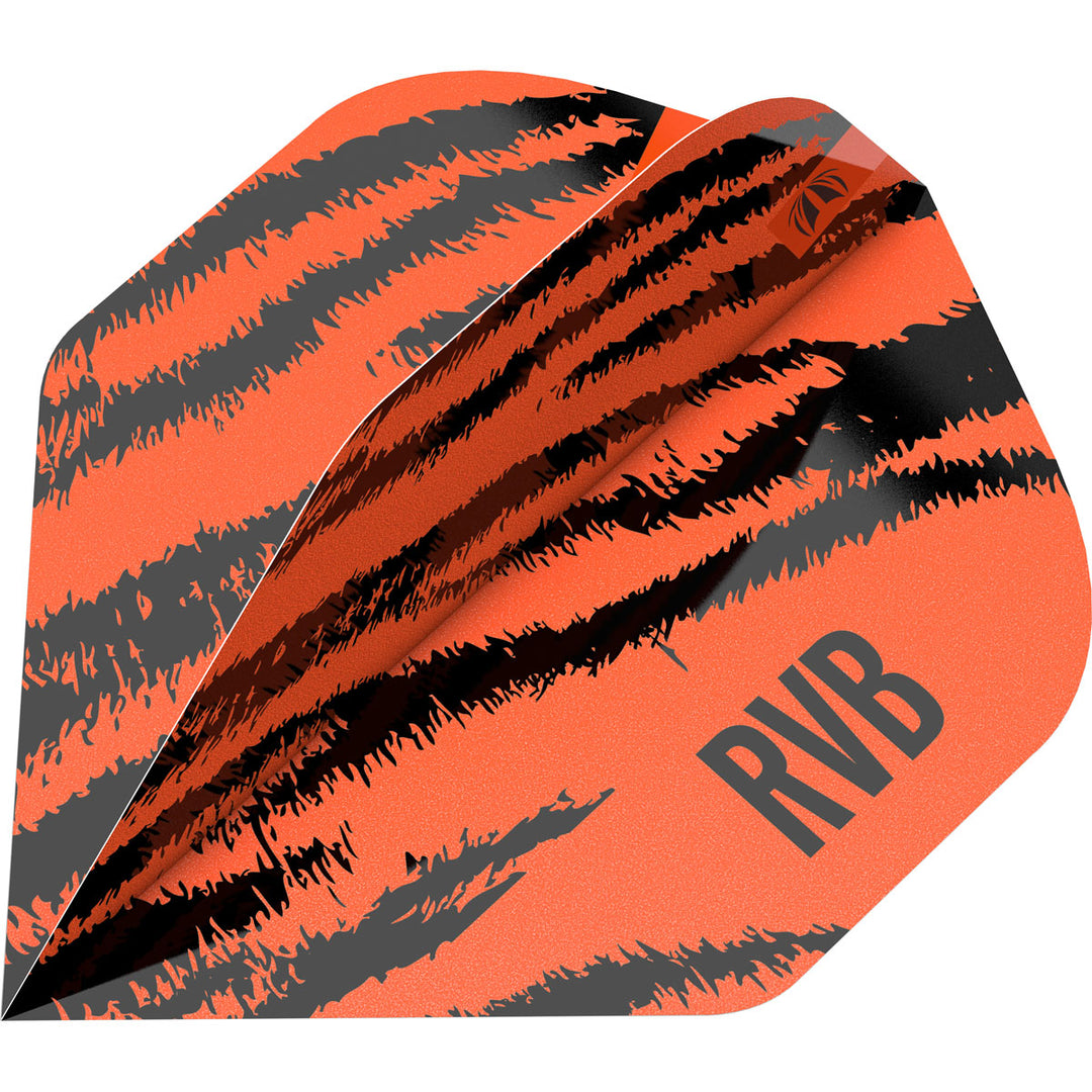 Raymond Van Barneveld RVB Brass Pro.Ultra No2 Orange Dart Flights  by Target